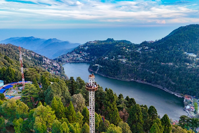 Aerial View Naini Lake