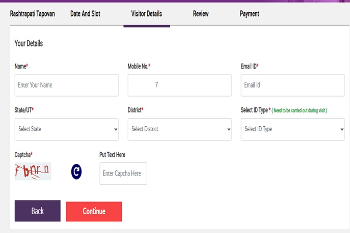 Dehradun Rashtrapati Tapovan Ticket Details