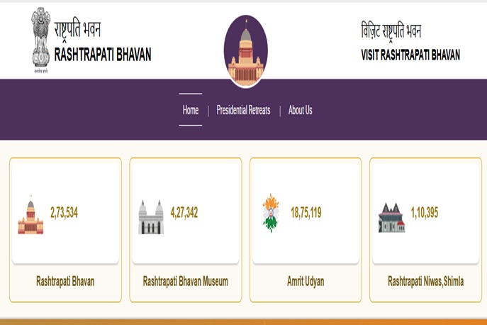 Rashtrapati Bhavan Website