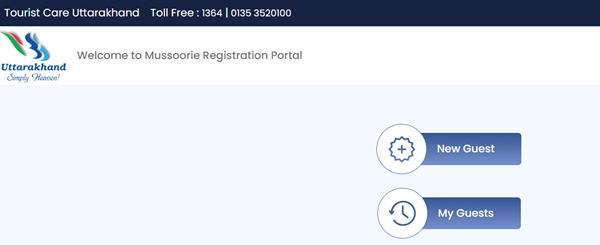 Mussoorie new Guest Registration