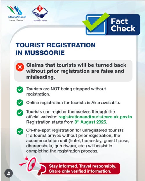 Tourist Registration in Mussoorie