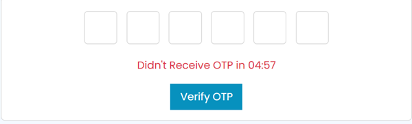 Mussoorie Pre Registration OTP Verification