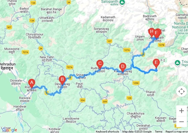 Chenap Valley Trek Route Image