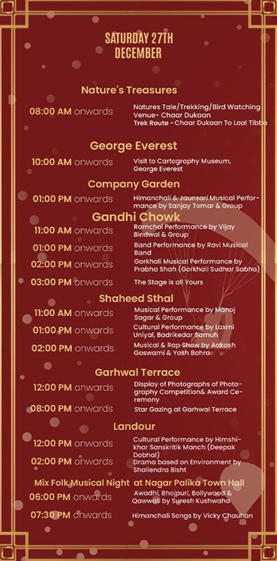 Mussoorie Winterline Scheule 2025