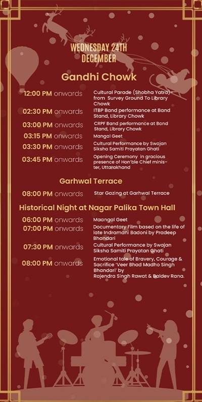 Mussoorie Winterline Schedule